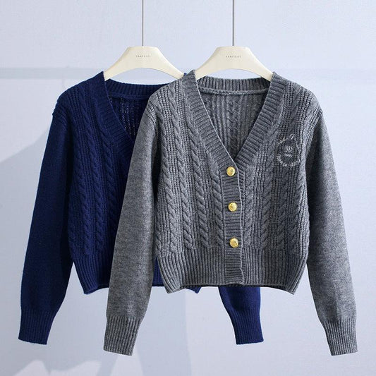 Women's Fashion Short Twist Sweater Jacket - The Madinah Exchange 